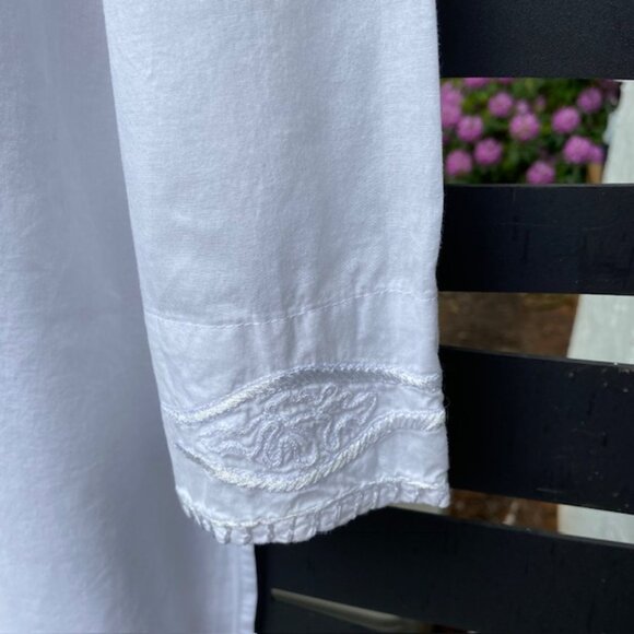 Natori Cover up Size M White embroidered - Picture 2 of 4
